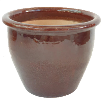 Ceramic Rolled Rim Pot