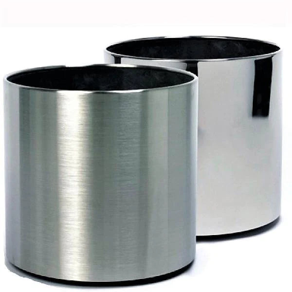 Stainless Steel Satin Finish, Classic Cylinder Pot