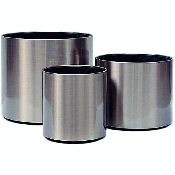 Stainless Steel Satin Finish, Classic Cylinder Pot