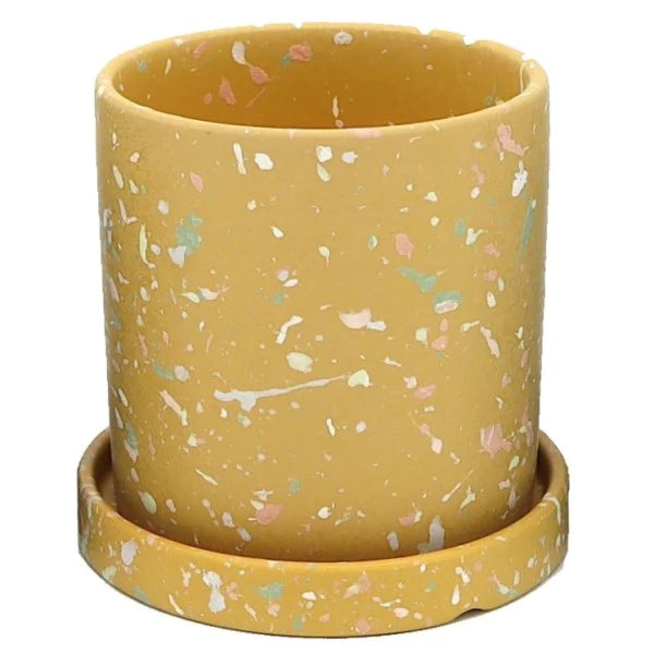 Ceramic Pot with Contrast Dots